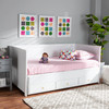 Baxton Studio Thomas White Wood Expandable Twin Size to King Size Daybed 167-10732